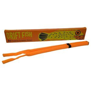 Drift Fish Floating Sunglass Straps Neon Orange Universal Fit Boating Fishing